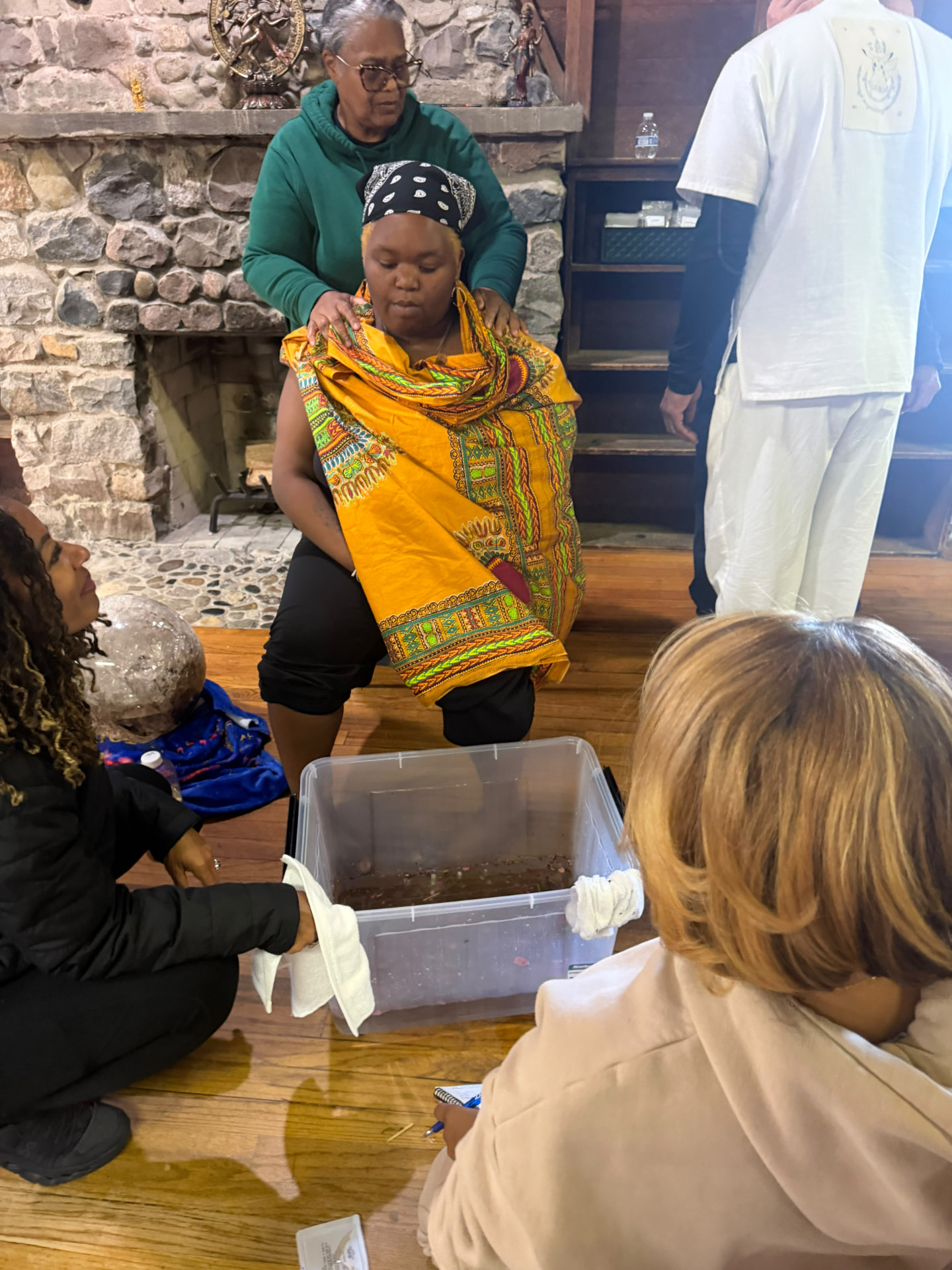A moment from the SoulTribes ritual at Camp Cavell — remembering who you are