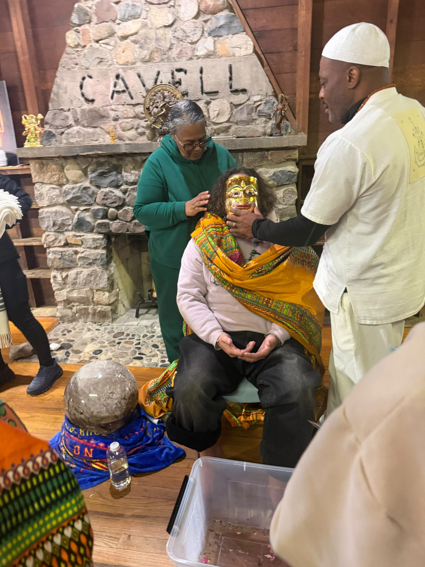 A moment from the SoulTribes ritual at Camp Cavell — sacred service